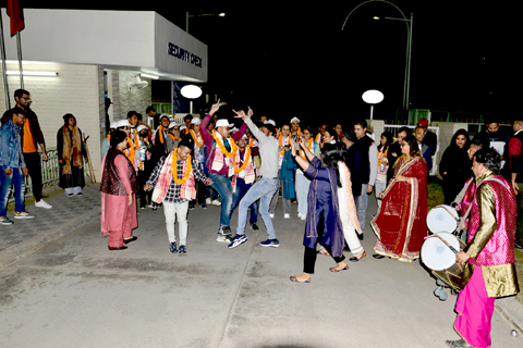 Welcoming students of Silchar, Assam
